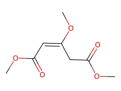 Dimethyl 3-methoxypent-2-enedioate structure