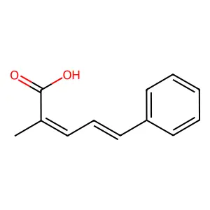 (2E,4E)-2-methyl-5-phenylpenta-2,4-dienoic acid structure