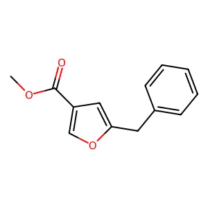 3-Furancarboxylic acid, 5-(phenylmethyl)-, methyl ester structure