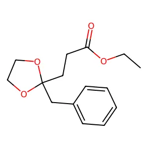1,3-Dioxolane-2-propanoic acid, 2-(phenylmethyl)-, ethyl ester structure