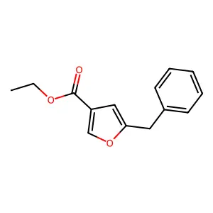 3-Furancarboxylic acid, 5-(phenylmethyl)-, ethyl ester structure