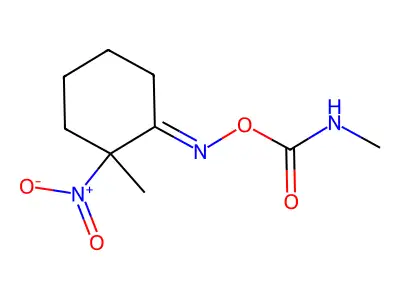 [(Z)-(2-methyl-2-nitrocyclohexylidene)amino] N-methylcarbamate structure