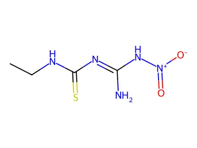 1-[Amino(nitramido)methylidene]-3-ethylthiourea structure