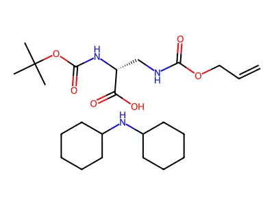 BOC-D-DAP(ALOC)-OH DCHA structure