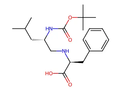 Boc-Leu-psi(CH2NH)-Phe-OH structure
