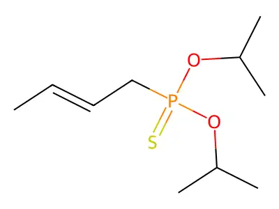 O,O'-Diisopropyl 2-buten-1-ylphosphonothioate structure