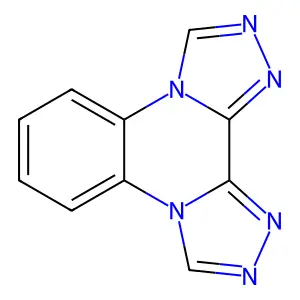 Di[1,2,4]triazolo[4,3-a:3,4-c]quinoxaline structure