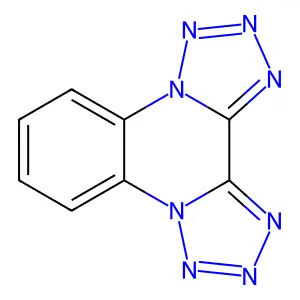Ditetraazolo[1,5-a:5,1-c]quinoxaline structure
