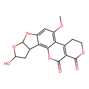 Aflatoxin G2A structure