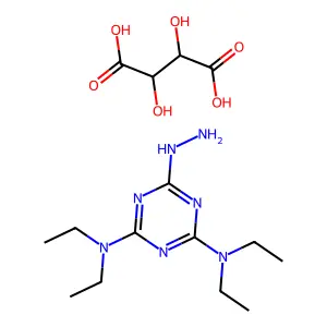 Meladrazine tartrate structure