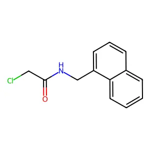 2-chloro-N-(naphthalen-1-ylmethyl)acetamide structure