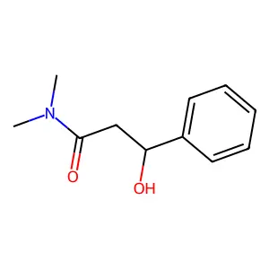 3-hydroxy-N,N-dimethyl-3-phenylpropanamide structure