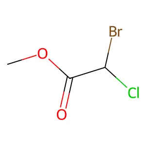 Methyl bromochloroacetate structure