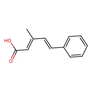 3-Methyl-5-phenyl-pentadienoic acid (2,4-trans) structure