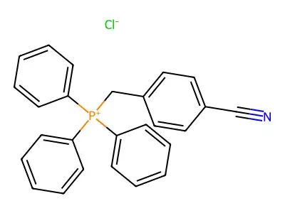(4-Cyanobenzyl)triphenylphosphonium chloride structure