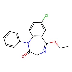 3H-1,4-Benzodiazepin-2(1H)-one, 7-chloro-5-ethoxy-1-phenyl- structure