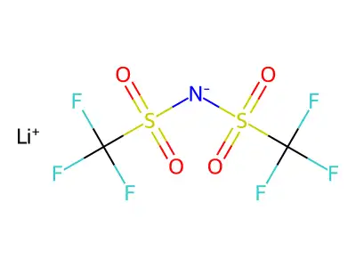 双(三氟甲基磺酰)氨基锂 structure
