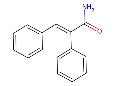 alpha-Phenyl-trans-cinnamamide structure
