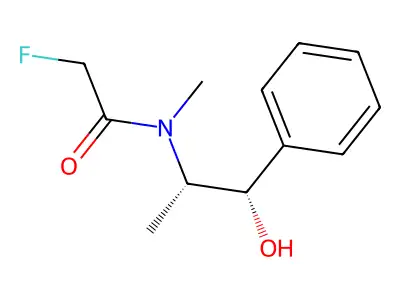2-fluoro-N-(1-hydroxy-1-phenylpropan-2-yl)-N-methylacetamide structure
