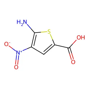 5-氨基-4-硝基噻吩-2-甲酸 structure
