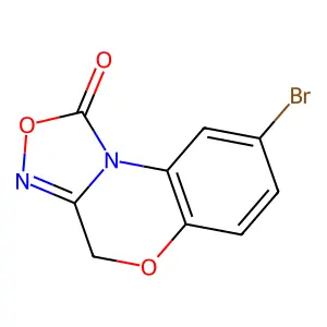 8-bromo-4h-[1,2,4]oxadiazolo[3,4-c][1,4]benzoxazin-1-one structure