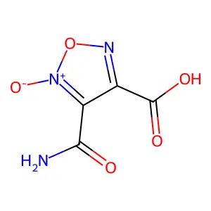 3-Carbamoyl-4-carboxy-1,2,5-oxadiazole 2-oxide structure