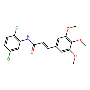 (E)-N-(2,5-dichlorophenyl)-3-(3,4,5-trimethoxyphenyl)prop-2-enamide structure