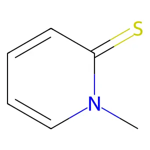 1-Methyl-2(1H)-pyridinethione structure