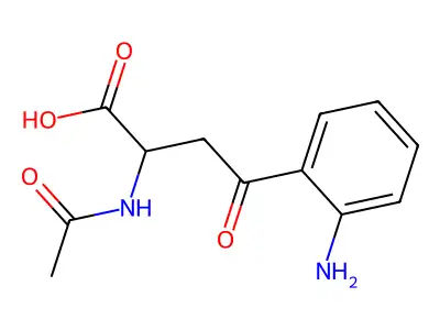 Benzenebutanoic acid, alpha-(acetylamino)-2-amino-gamma-oxo- structure