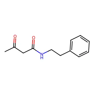 3-oxo-N-(2-phenylethyl)butanamide structure