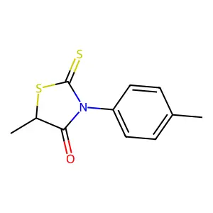 Rhodanine, 5-methyl-3-(p-tolyl)- structure