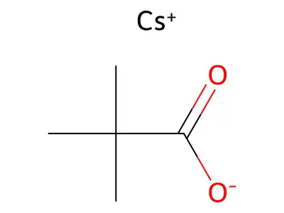 Cesium pivalate structure