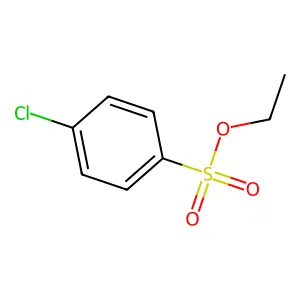 Benzenesulfonic acid, 4-chloro-, ethyl ester structure