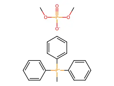 Methyltriphenylphosphonium dimethyl phosphate structure