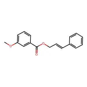 Cinnamyl 3-methoxybenzoate structure