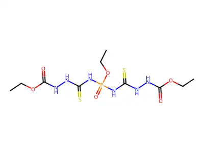 ethyl N-[[ethoxy-[(ethoxycarbonylamino)carbamothioylamino]ph structure