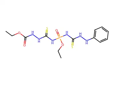 ethyl N-[[(anilinocarbamothioylamino)-ethoxyphosphoryl]carbamothioylamino]carbamate structure