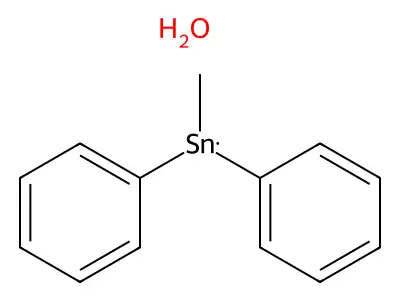 Methyldi(phenyl)stannanol structure