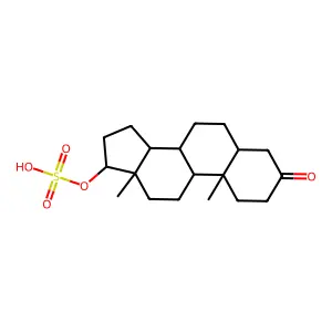 17-Hydroxyandrostan-3-one 17-sulfate structure