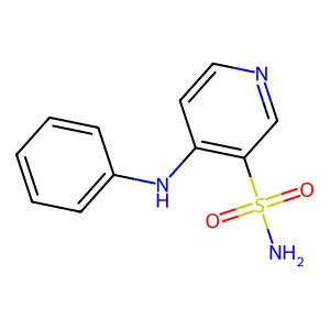 3-Pyridinesulfonamide, 4-(phenylamino)- structure
