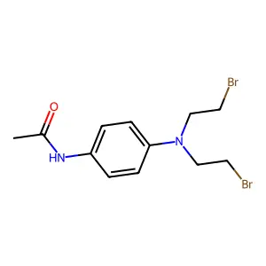 Acetanilide, 4'-(bis(2-bromoethyl)amino)- structure