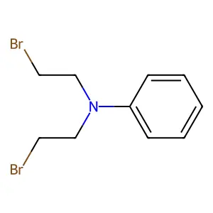 N,N-Bis(2-bromoethyl)benzenamine structure