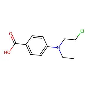 Benzoic acid, p-(N-(2-chloroethyl)-N-ethylamino)- structure