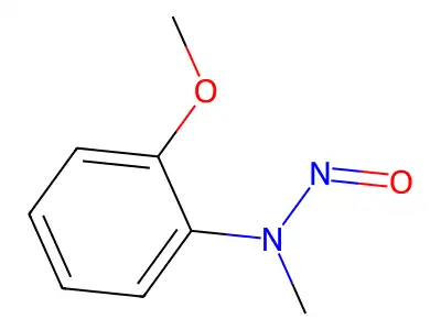 N-(2-methoxyphenyl)-N-methylnitrous amide structure