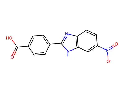 4-(5-nitro-1H-benzimidazol-2-yl)benzoic acid structure