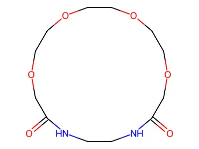 8,11,14,17-Tetraoxa-2,5-diazacyclooctadecane-1,6-dione structure