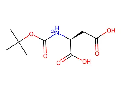 (Tert-butoxycarbonyl)aspartic acid structure
