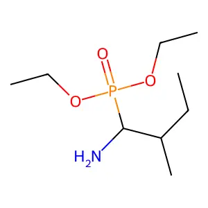 Diethyl 1-amino-2-methylbutylphosphonate structure