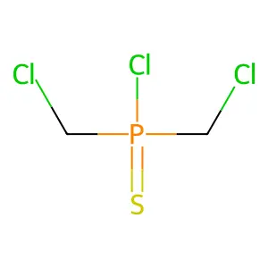 Phosphinothioic chloride, bis(chloromethyl)- structure