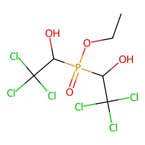 2,2,2-Trichloro-1-[ethoxy-(2,2,2-trichloro-1-hydroxyethyl)phosphoryl]ethanol structure